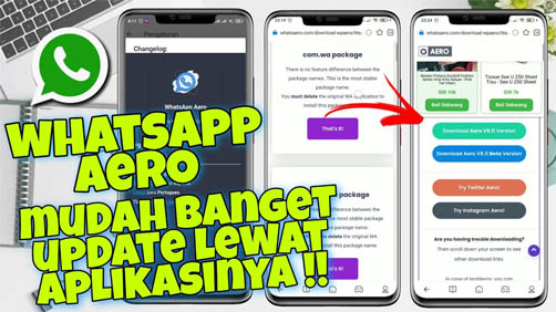 Cara Update WhatsApp Aero Versi Terbaru