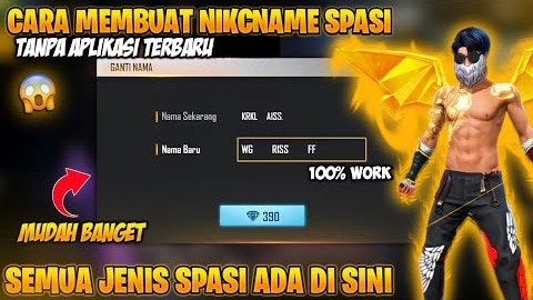 Cara Membuat Nickname FF Spasi Kosong