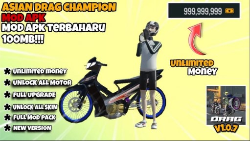 Fitur Asian Drag Champion Mod Apk